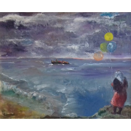 La mujer de los globos