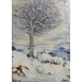 Árbol nevado